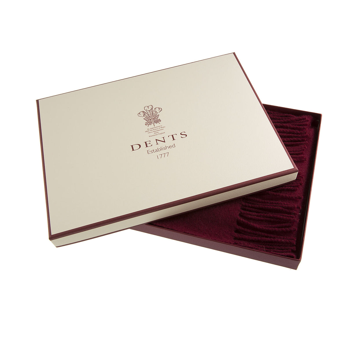 Dents Heritage Bold Check Cashmere Scarf - Silver (w/ Tassels & Gift Box)