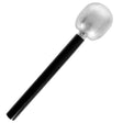 Glitter 80s PARTY MICROPHONE Karaoke Toy Disco Themed Costume Awards Night 25cm - Silver