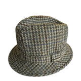 Failsworth Clansman Tweed Trilby Hat - Green Check (Made in UK)