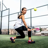 Babolat Dyna Energy Womens Padel Racquet Racket 330g in Pink/Orange/White