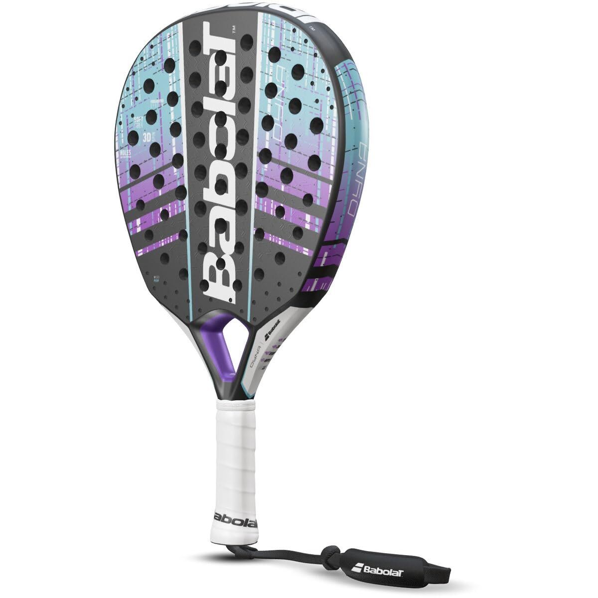 Babolat Dyna Spirit Padel Racquet Adult in Black/Purple