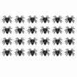 24x Mini Fake Spiders  - Trick/Prank Halloween Scary Arachnid Bug Toy (Party Gag)