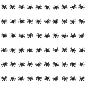 60x Mini Fake Spiders Pack - Trick/Prank Halloween Scary Arachnid Bug Toy (Party Gag)