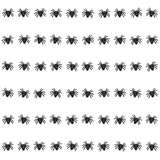 60x Mini Fake Spiders Pack - Trick/Prank Halloween Scary Arachnid Bug Toy (Party Gag)
