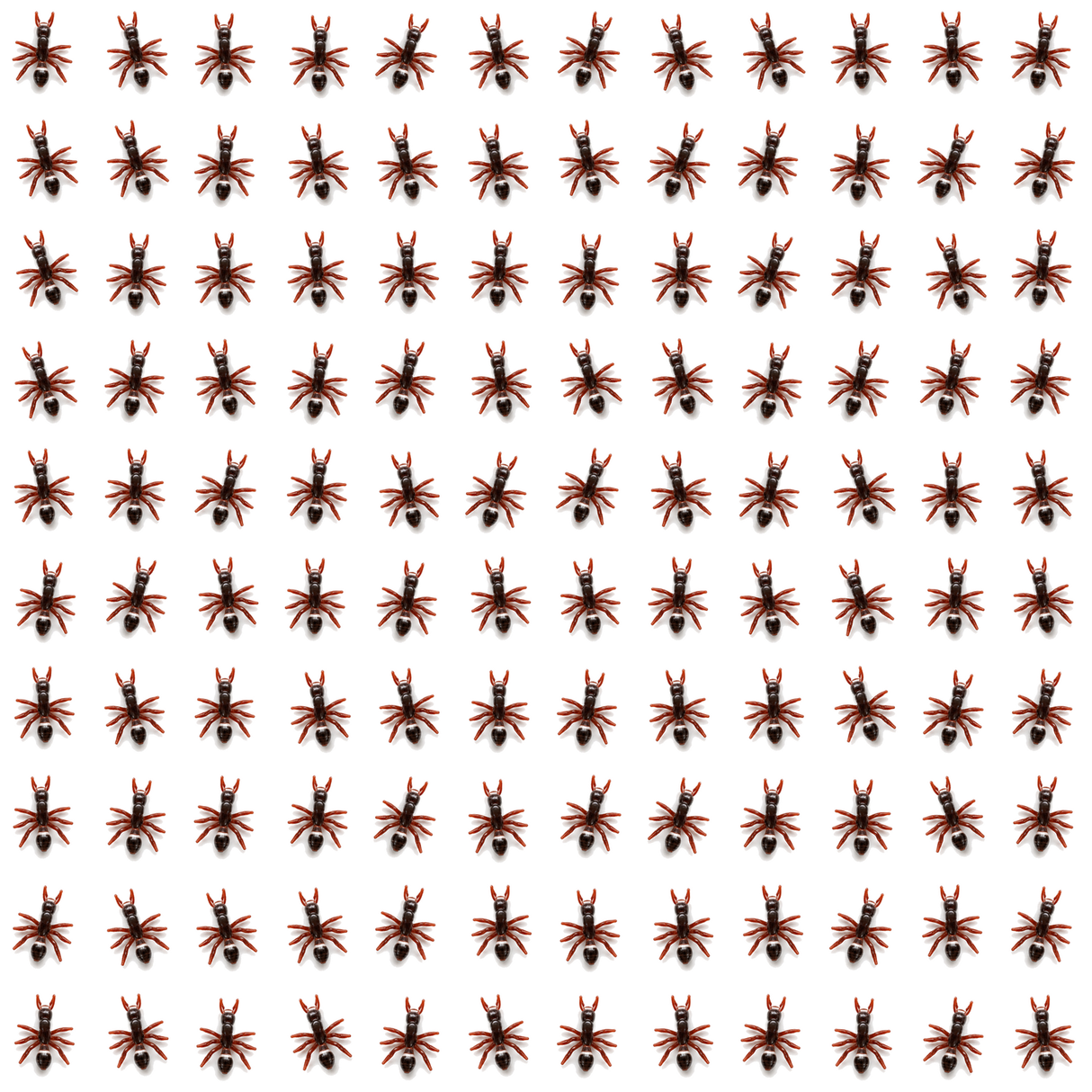 120x Mini Fake Ants Trick Toy Bulk Pack - Halloween Prank Bug Set (Scary Gag)