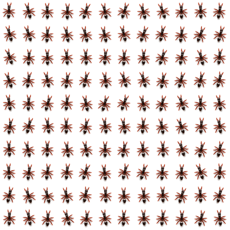 120x Mini Fake Ants Trick Toy Bulk Pack - Halloween Prank Bug Set (Scary Gag)