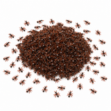 120x Mini Fake Ants Trick Toy Bulk Pack - Halloween Prank Bug Set (Scary Gag)