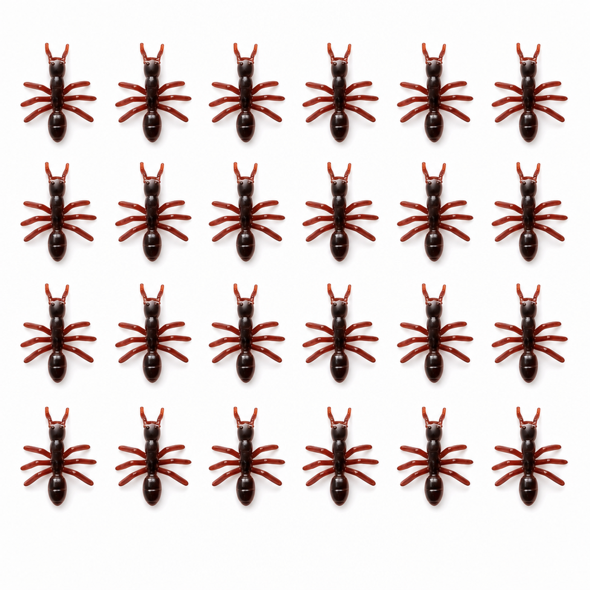 24x Mini Fake Ants Trick Toy - Halloween Prank Bug Set (Scary Gag)