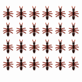 24x Mini Fake Ants Trick Toy - Halloween Prank Bug Set (Scary Gag)