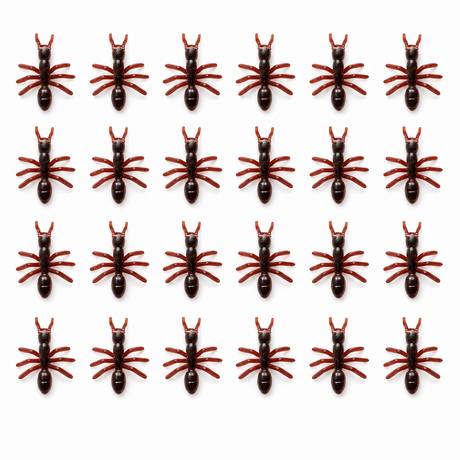 24x Mini Fake Ants Trick Toy - Halloween Prank Bug Set (Scary Gag)