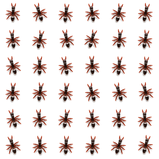 36x Mini Fake Ants Trick Toy Pack - Halloween Prank Bug Set (Scary Gag)