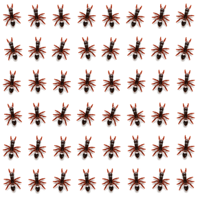 48x Mini Fake Ants Trick Toy Pack - Halloween Prank Bug Set (Scary Gag)