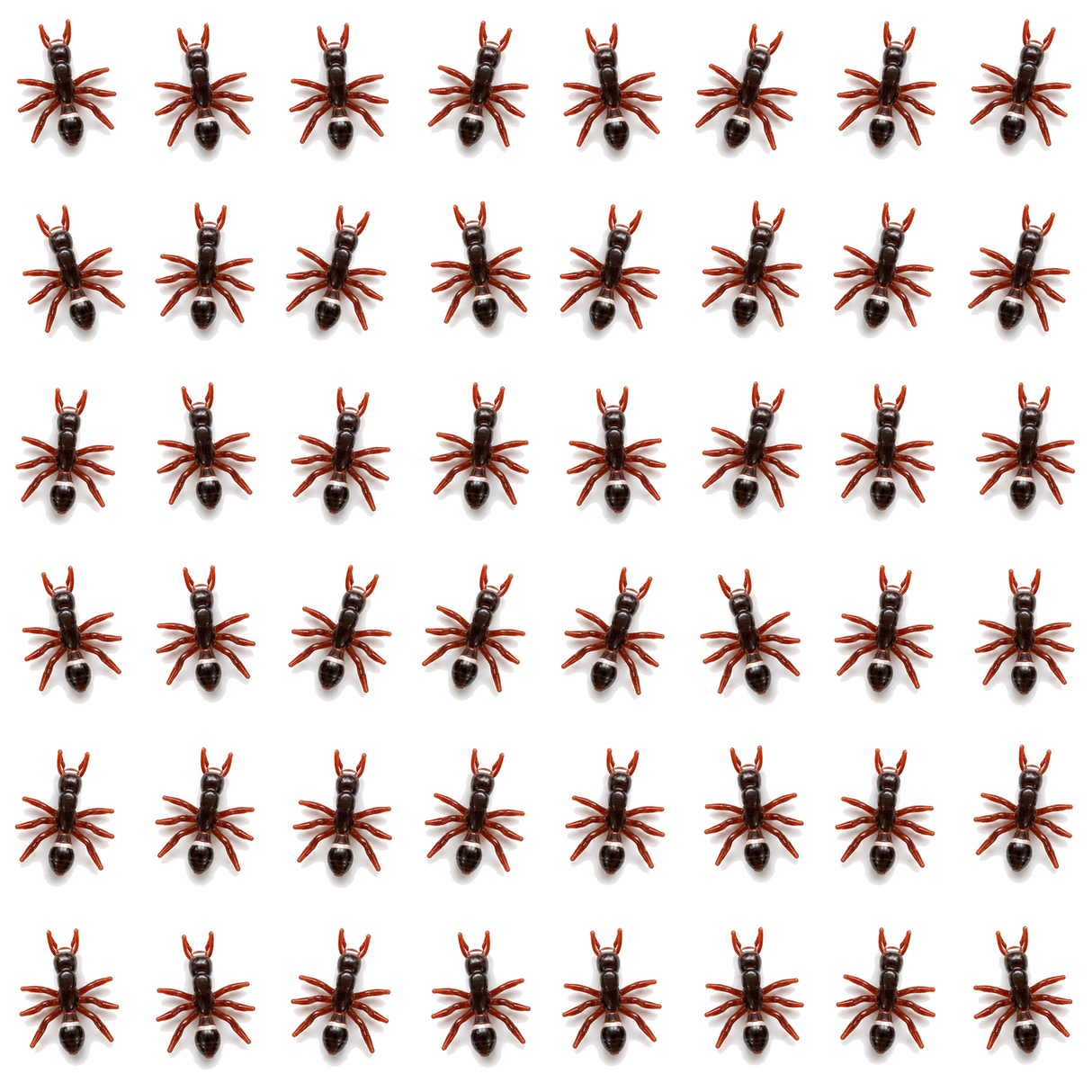 48x Mini Fake Ants Trick Toy Pack - Halloween Prank Bug Set (Scary Gag)