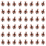 48x Mini Fake Ants Trick Toy Pack - Halloween Prank Bug Set (Scary Gag)