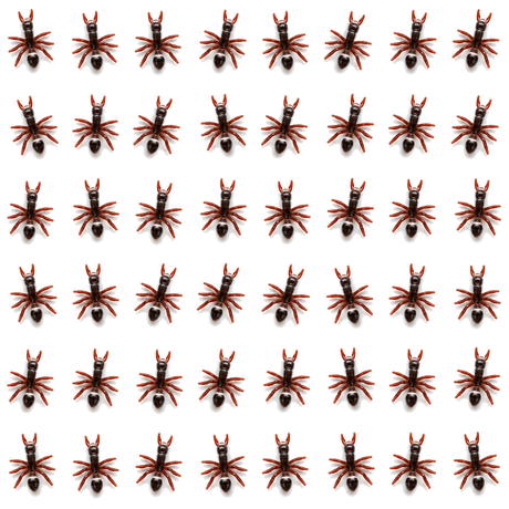 48x Mini Fake Ants Trick Toy Pack - Halloween Prank Bug Set (Scary Gag)