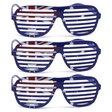 3x Australia Flag Sunglasses for Party and Costumes (Pack)