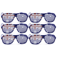 6x Australia Flag Sunglasses for Party and Costumes (Bulk Pack)