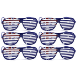 6x Australia Flag Sunglasses for Party and Costumes (Bulk Pack)