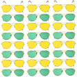 Green and Yellow Aviator Party Glasses – Fun Novelty Set Australia Day