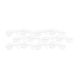 12x Party Glasses Shutter Shades Sunglasses 1980s Glasses Costume Party in White
