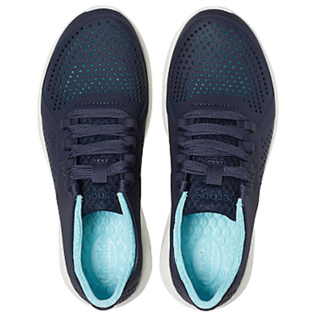 Crocs Women's LiteRide Pacer Ladies Sneakers Shoes - Navy/Ice Blue