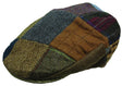 Hanna Hats Plain Tweed Vintage Patch Flat 100% Wool Cap  - Handmade in Ireland (Size XXL)