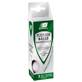 SUNFLEX Whisper Silent Noise-Less Table Tennis Balls (1 Pack of 3)