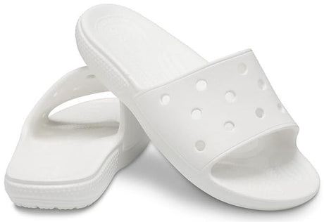 Crocs Mens Classic Slide Sandals Flip Flops Thongs - White