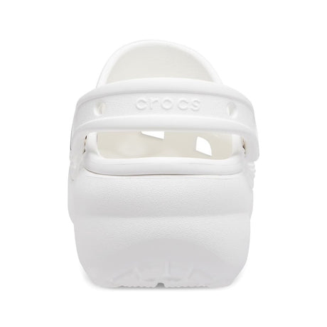 Crocs Womens Classic Platform Clog Sandals - White