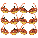6x Pumpkin Sunglasses Bulk Pack - Halloween Costume/Fancy Dress Party
