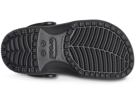 Crocs Kids Classic Breathable Clogs - Black (Summer Childrens Shoes/Sandals/Slides)