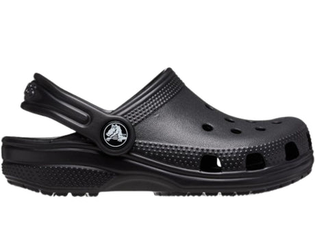 Crocs Kids Classic Breathable Clogs - Black (Summer Childrens Shoes/Sandals/Slides)