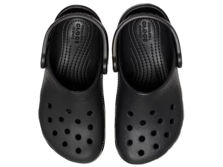 Crocs Kids Classic Breathable Clogs - Black (Summer Childrens Shoes/Sandals/Slides)