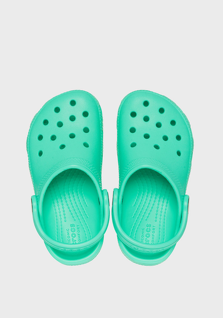 Crocs Kids Classic Clogs - Lagoon Green (Summer Childrens Shoes/Sandals/Slides)