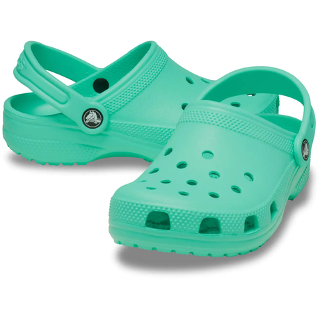 Crocs Kids Classic Clogs - Lagoon Green (Summer Childrens Shoes/Sandals/Slides)