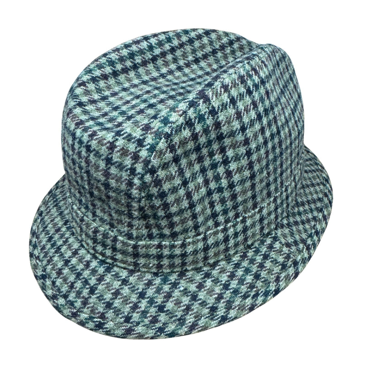 Failsworth Norfolk Mixed Fibre Drop Brim Hat - MADE IN UK - Green/Brown