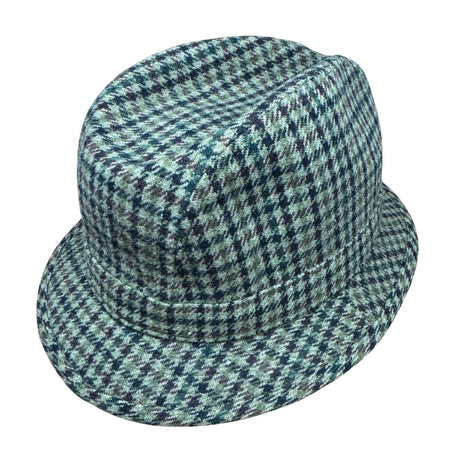 Failsworth Norfolk Mixed Fibre Drop Brim Hat - MADE IN UK - Green/Brown