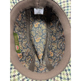 Failsworth Norfolk Mixed Fibre Drop Brim Hat - MADE IN UK - Green/Brown