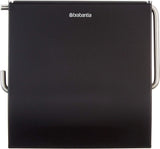 Brabantia Toilet Roll Holder Wall Mounted Bathroom Storage No Damage - Matt Black