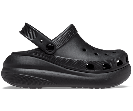 Crocs Classic Crush Platform Clog Sandals - Black