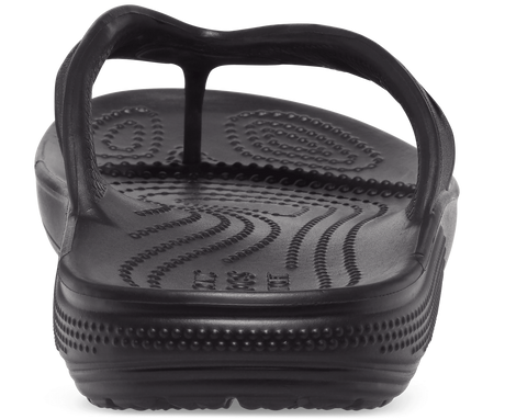 Crocs Mens Classic Flip Lightweight Comfortable Flip Flop Sandal - Black