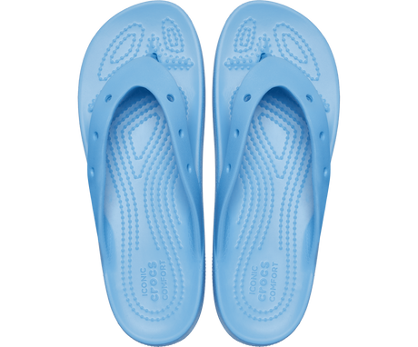 Crocs Womens Classic Platform Flip Flop Thongs - Oxygen Blue