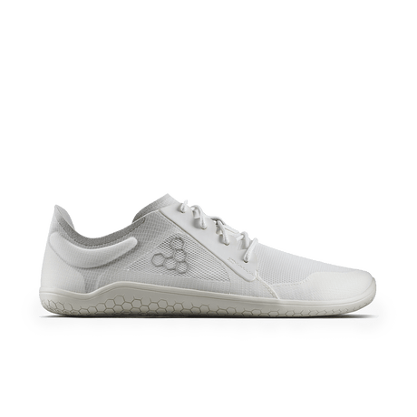 Vivobarefoot Womens Primus Lite IV Barefoot Shoes - Mineral White (Lightweight Recycled Runners)