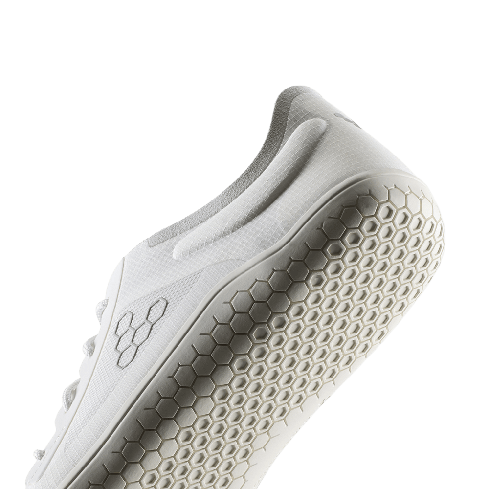 Vivobarefoot Womens Primus Lite IV Barefoot Shoes - Mineral White (Lightweight Recycled Runners)