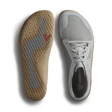 Vivobarefoot Womens Primus Lite IV Barefoot Shoes - Storm Cloud (Lightweight Recycled Runners)