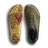 Vivobarefoot Womens Primus Trail Flow Barefoot Shoes - Dark Olive (Lightweight Recycled Runners)