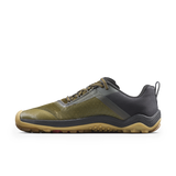 Vivobarefoot Womens Primus Trail Flow Barefoot Shoes - Dark Olive (Lightweight Recycled Runners)