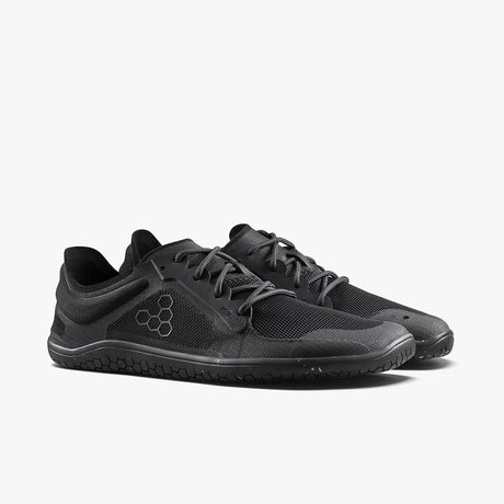 Vivobarefoot Womens Primus Lite 3.5 Barefoot Shoes - Obsidian Black (Lightweight Recycled Runners)