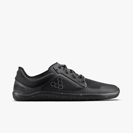 Vivobarefoot Womens Primus Lite 3.5 Barefoot Shoes - Obsidian Black (Lightweight Recycled Runners)