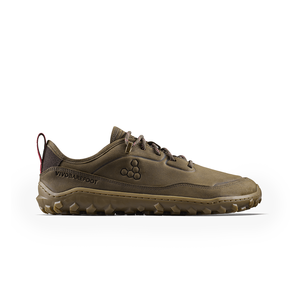 Vivobarefoot Womens Tracker Leather AT Low II Walking Shoes - Bracken Brown